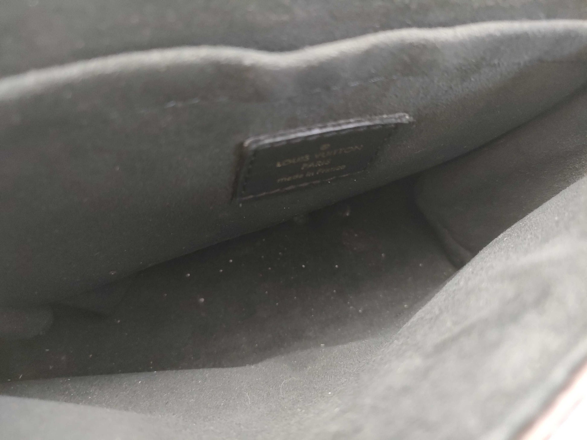 LOUIS VUITTON RFID Verified, Serial Number Unverifiable, Monogram Louis Vuitton Rocky BB M44141 Black x Brown RFID Enabled Handbag