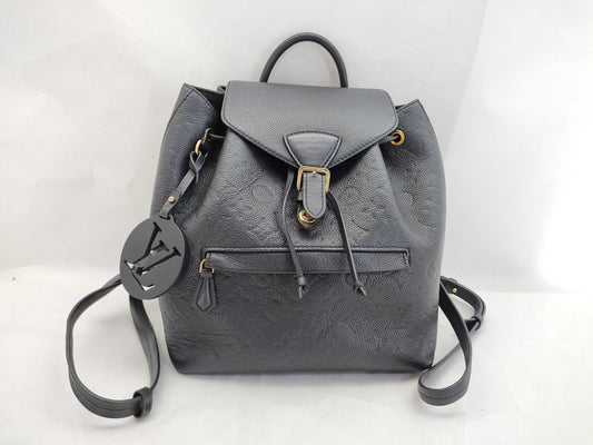 LOUIS VUITTON RFID Unverifiable CT2280 Monogram Empreinte Montsouris PM M45205 CT2280 Black Backpack