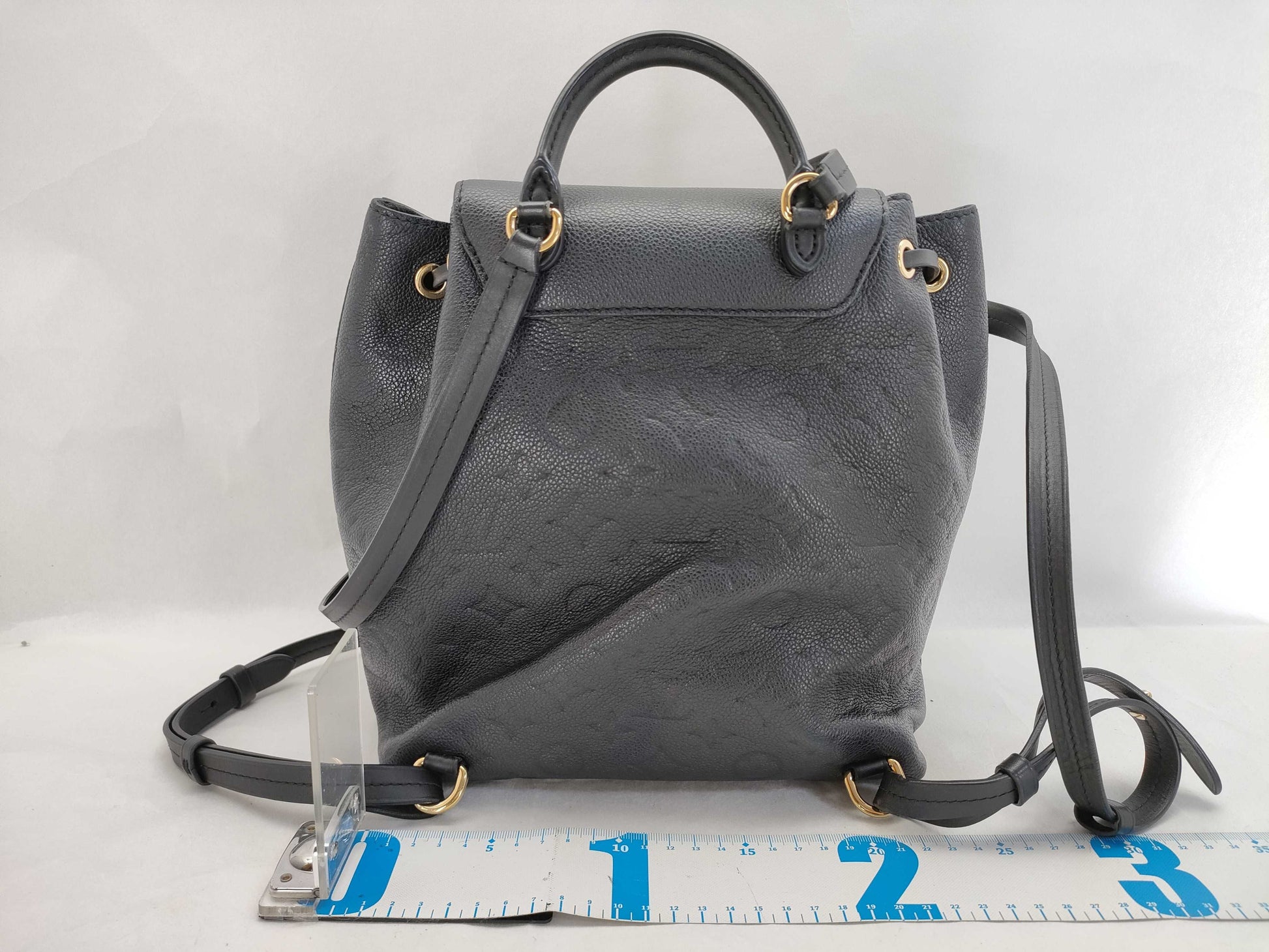 LOUIS VUITTON RFID Unverifiable CT2280 Monogram Empreinte Montsouris PM M45205 CT2280 Black Backpack