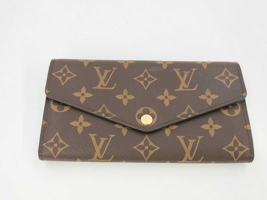 LOUIS VUITTON LV Monogram Portefeuille Sarah Long Wallet M62235