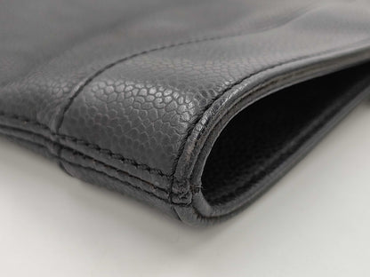 CHANEL Caviar Skin Coco Mark Tote Bag