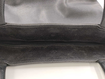 CHANEL Caviar Skin Coco Mark Tote Bag