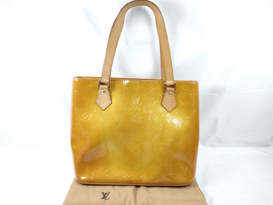 LOUIS VUITTON TH 0968 RFID Unverified Vernis Louis Vuitton Houston M91340 Tote Bag