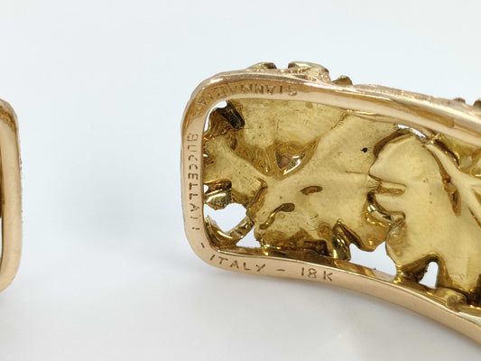 GIANMARIA BUCCELLATI Vintage 18K Yellow Gold Bracelet/Bangle, 39.6g 