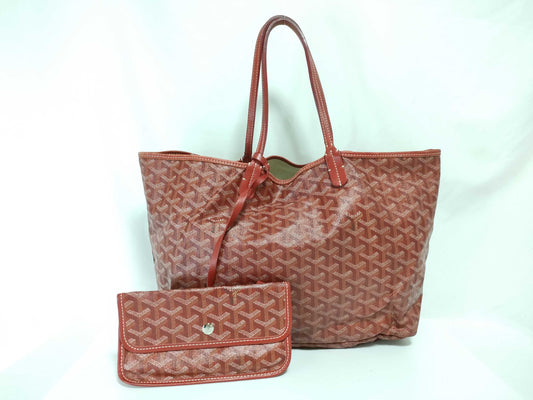 GOYARD Saint Louis PM Tote Bag PVC Red
