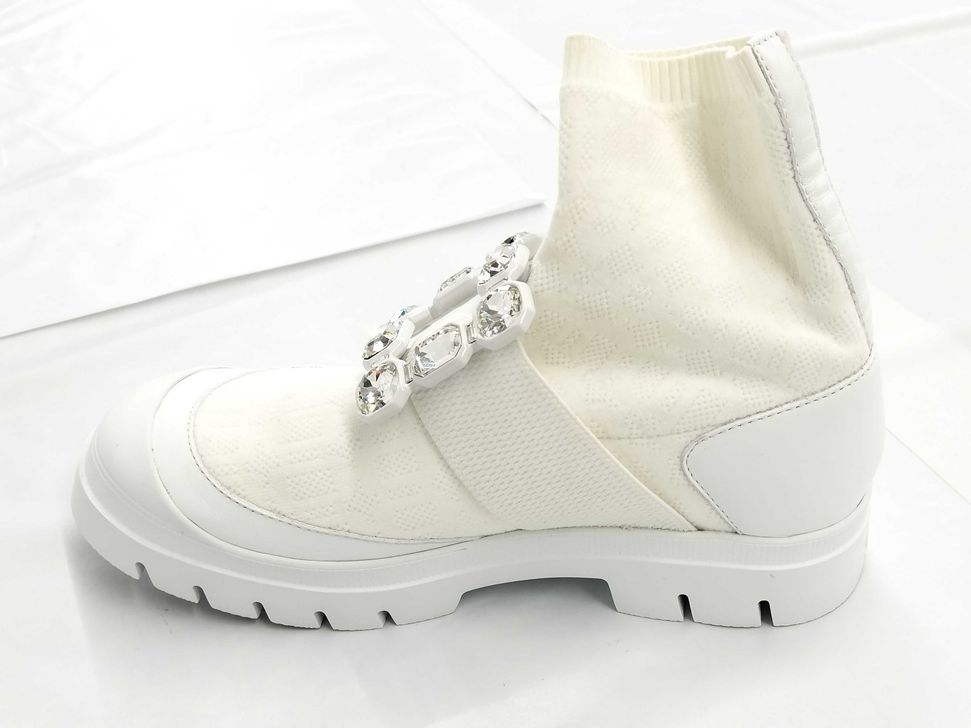 ROGER VIVIER Walkie Viv Sock Ankle Boots, Size 38, Recent Model, with Dust Bag