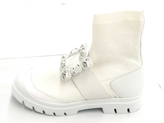 ROGER VIVIER Walkie Viv Sock Ankle Boots, Size 38, Recent Model, with Dust Bag