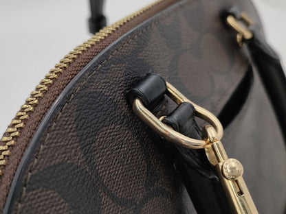 COACH Signature Sierra Satchel Shoulder Bag 2-Way Handbag