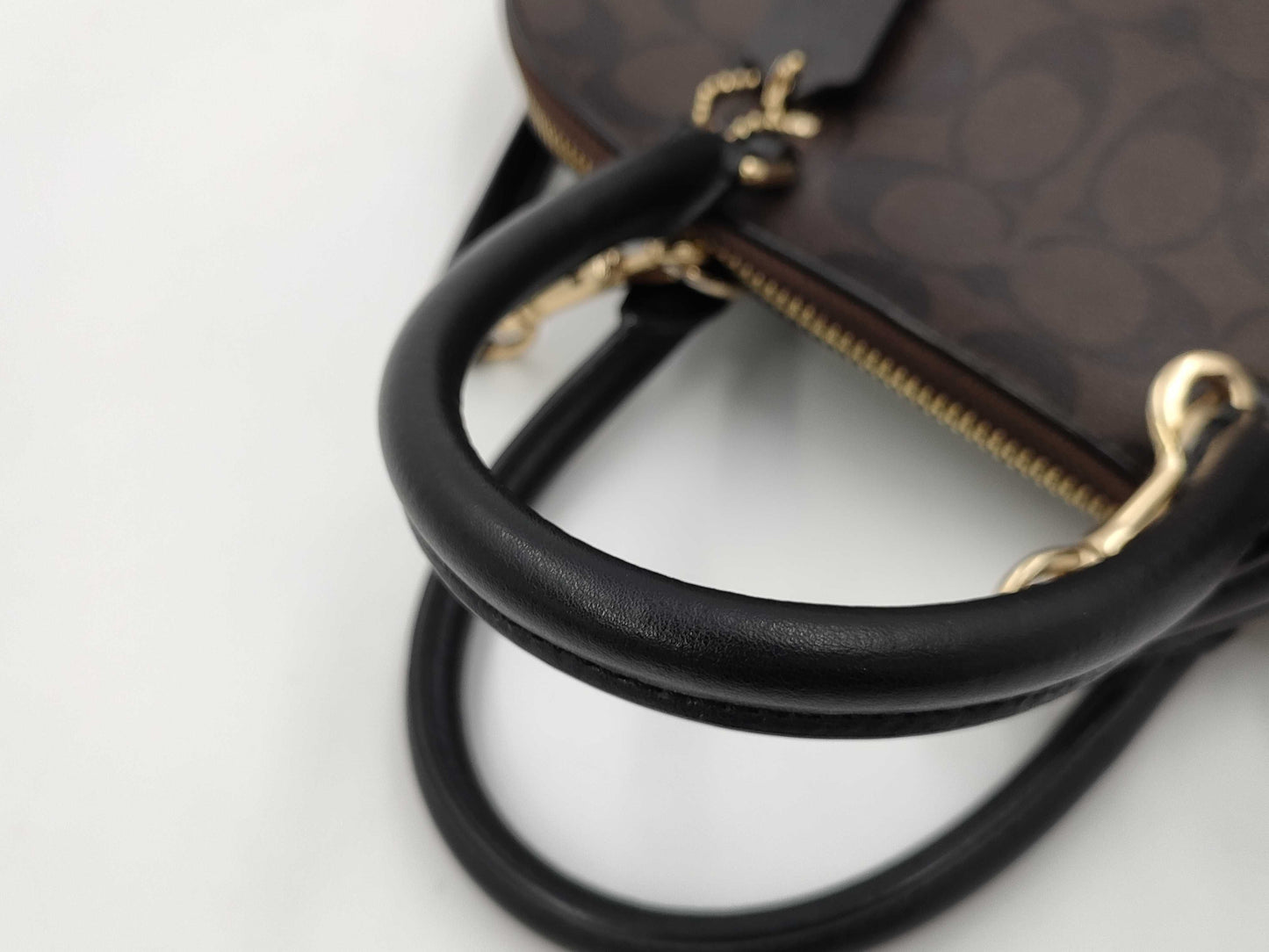 COACH Signature Sierra Satchel Shoulder Bag 2-Way Handbag