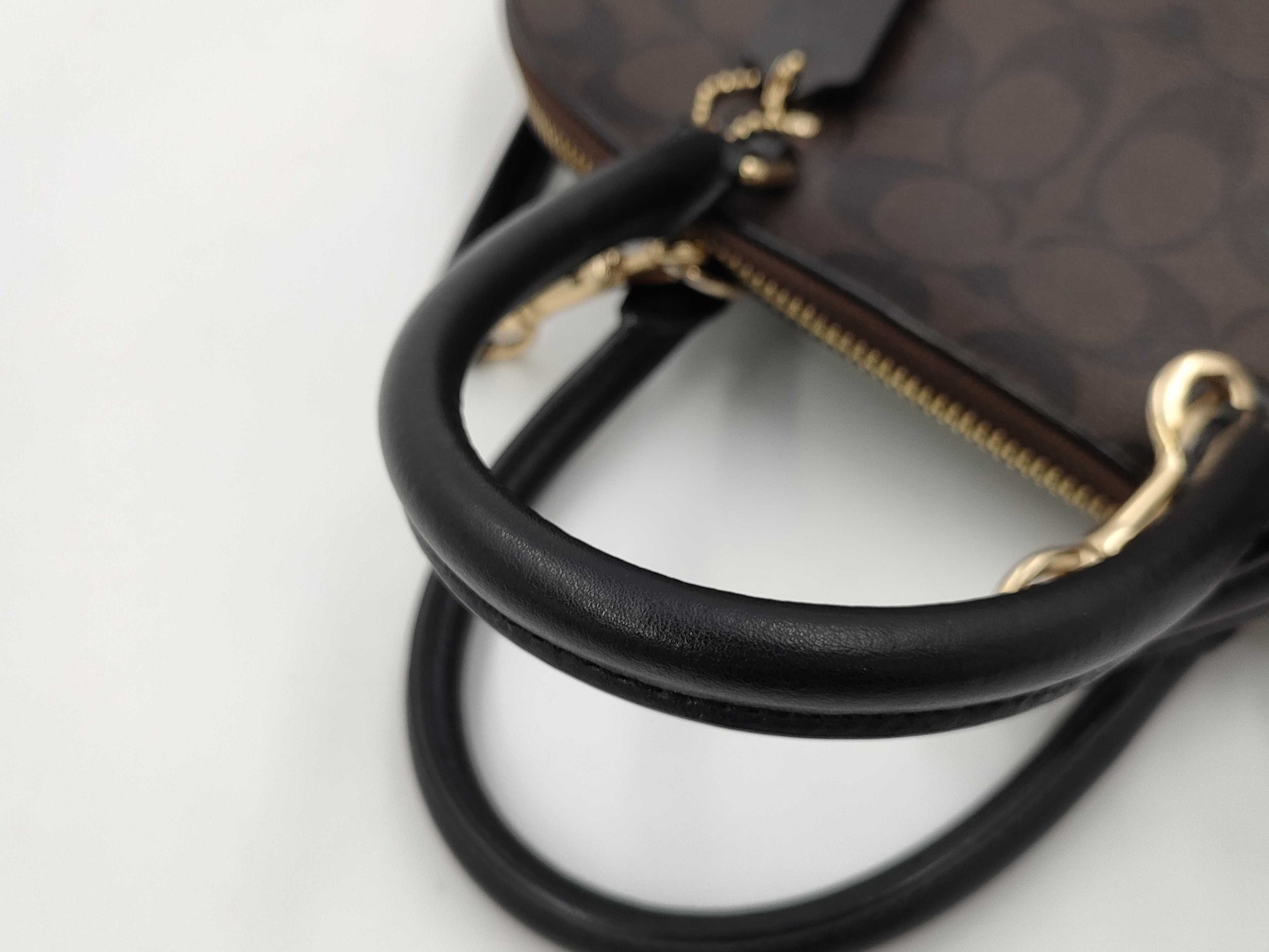 COACH Signature Sierra Satchel Shoulder Bag 2-Way Handbag