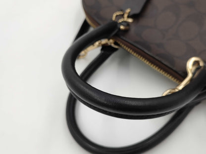 COACH Signature Sierra Satchel Shoulder Bag 2-Way Handbag