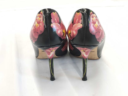 DOLCE&GABBANA DOLCE&GABBANA High Heel Floral Beaded Pumps Size 38