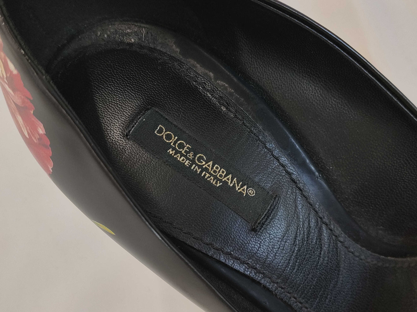 DOLCE&GABBANA DOLCE&GABBANA High Heel Floral Beaded Pumps Size 38