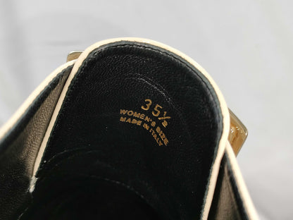 ROGER VIVIER Roger Vivier Vivranger Patent Loafers White Size 35.5
