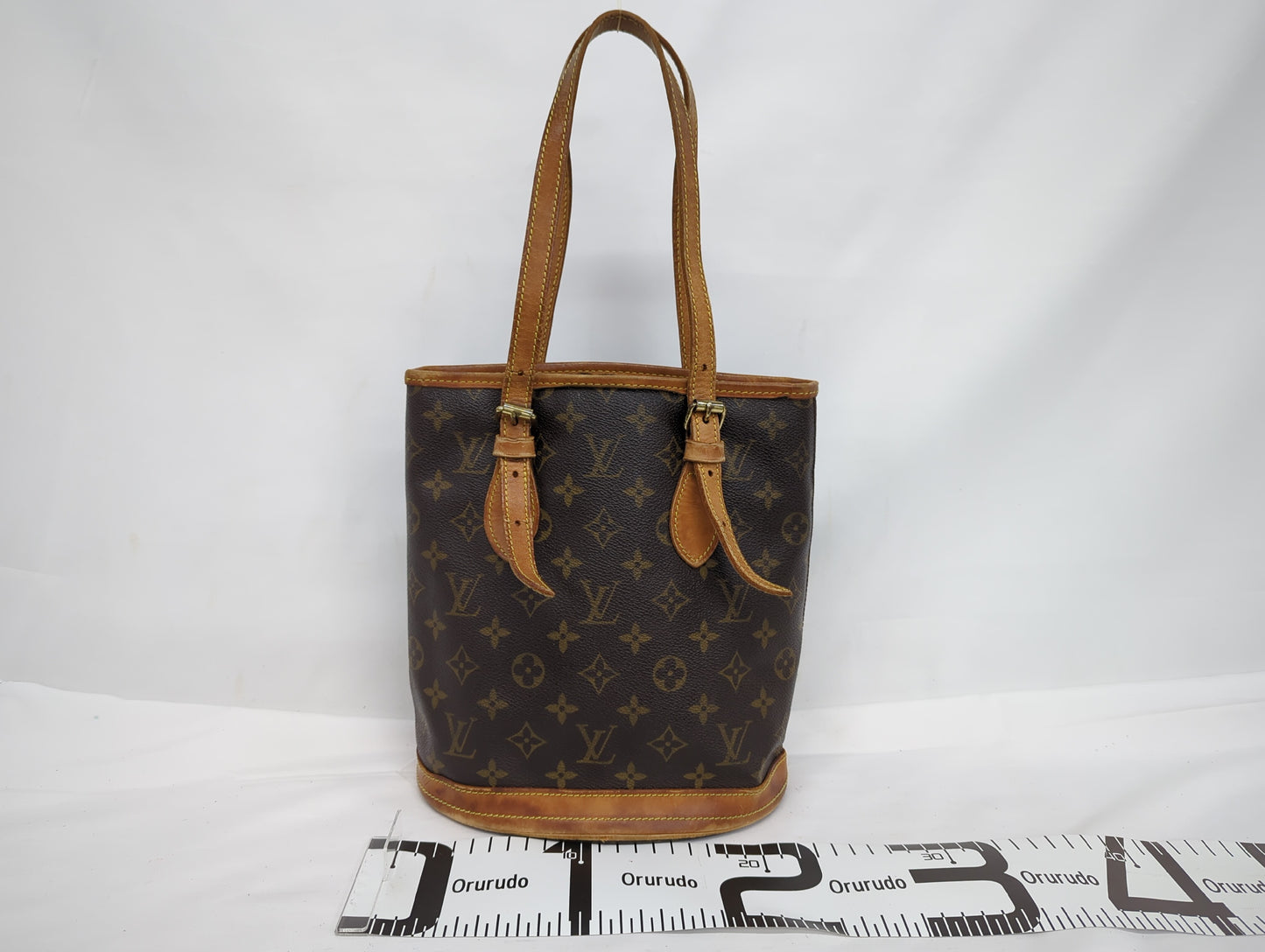 LOUIS VUITTON M42238 Monogram Bucket PM Tote Bag