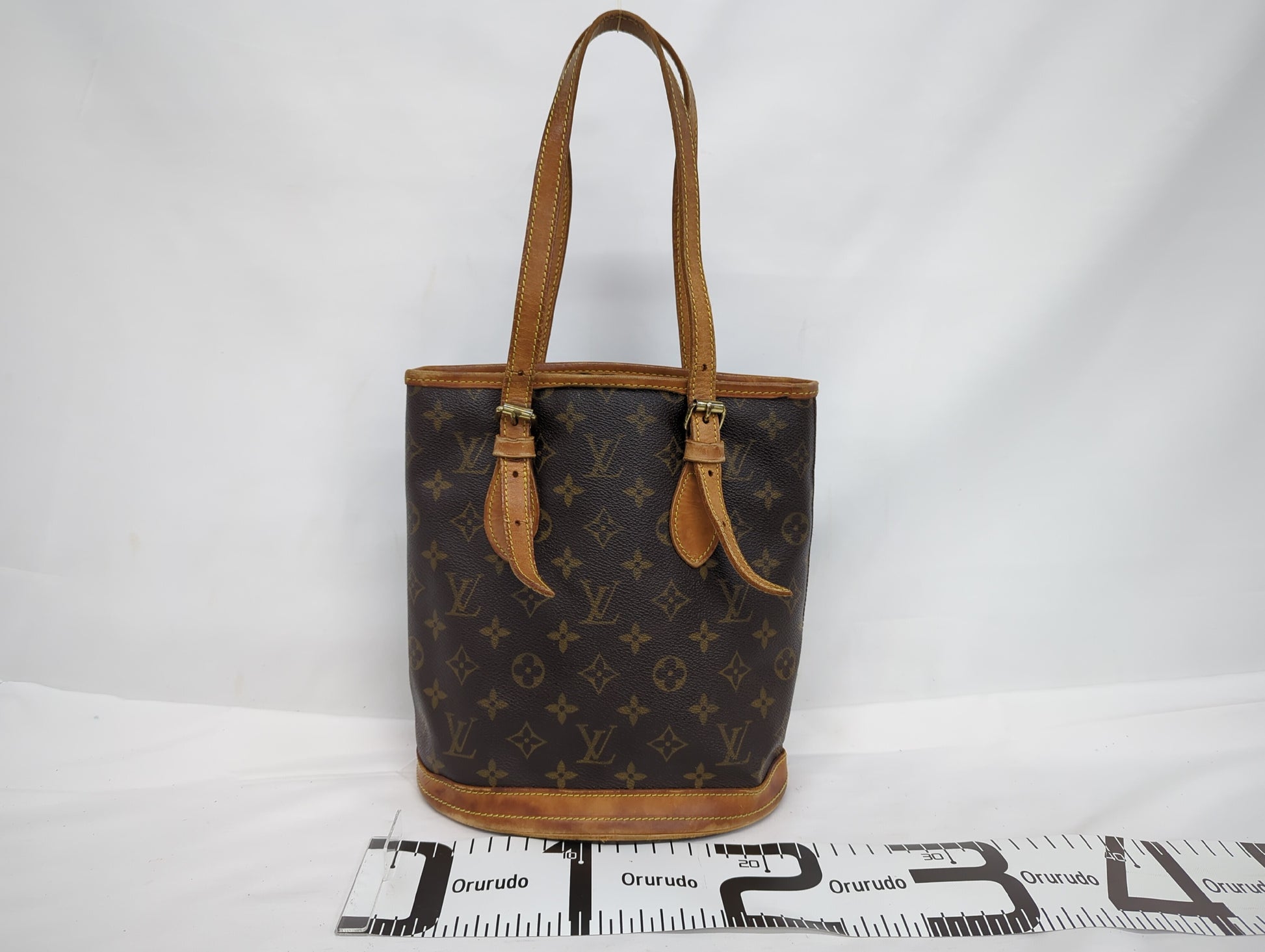 LOUIS VUITTON M42238 Monogram Bucket PM Tote Bag