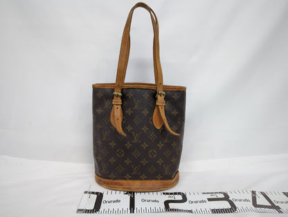 LOUIS VUITTON M42238 Monogram Bucket PM Tote Bag