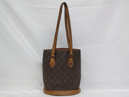 LOUIS VUITTON M42238 Monogram Bucket PM Tote Bag