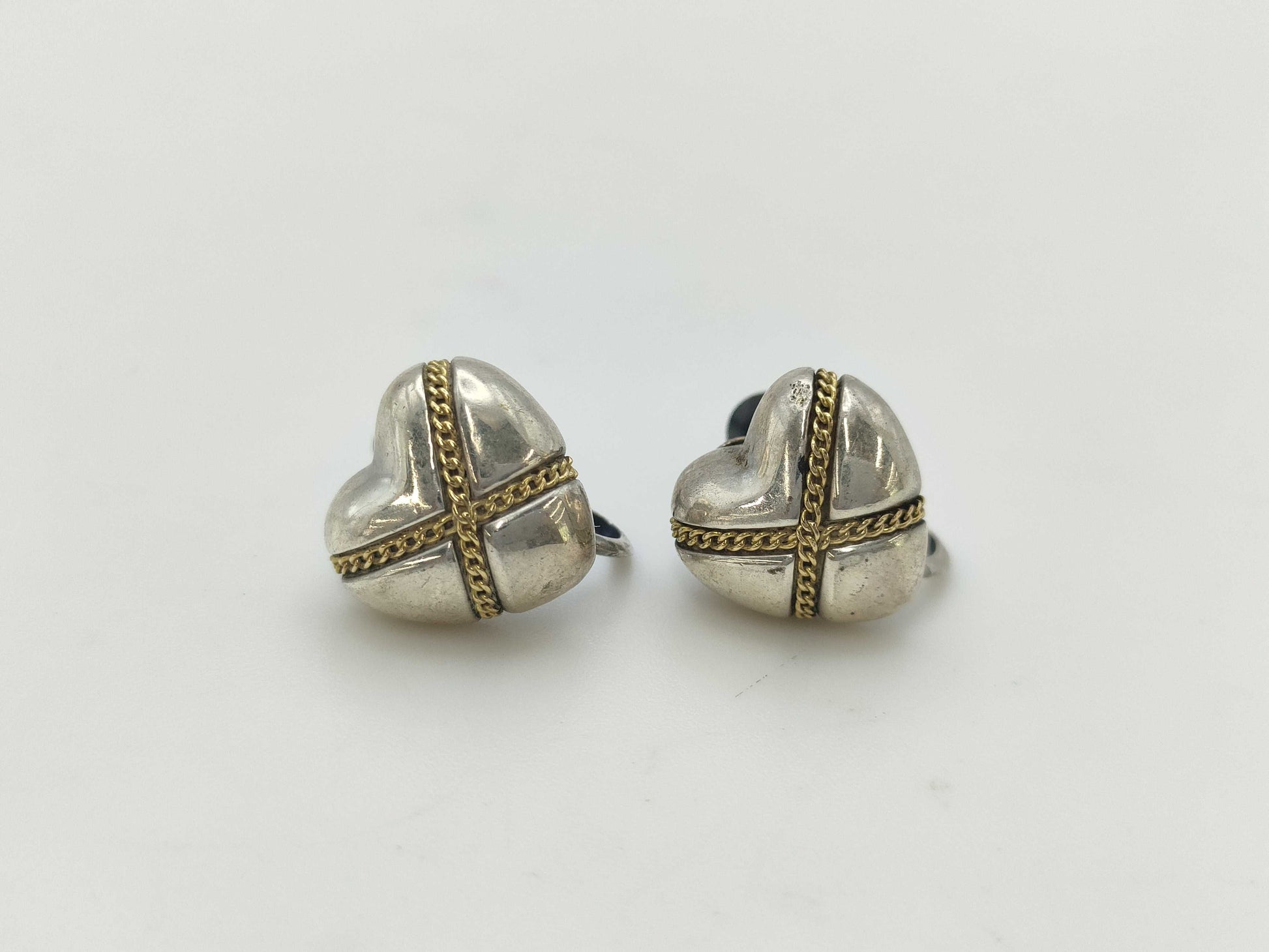 Tiffany & Co. Tiffany 925/750 Heart Earrings