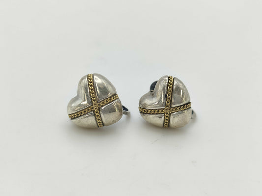 Tiffany & Co. Tiffany 925/750 Heart Earrings