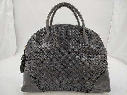 BOTTEGA VENETA Bottega Veneta Handbag Leather Intrecciato Black