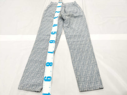 FENDI Zucca print denim pants, size 40