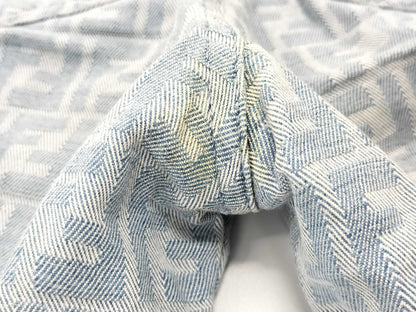 FENDI Zucca print denim pants, size 40