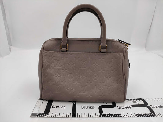 LOUIS VUITTON Speedy Bandouliere 25 Shoulder Bag Monogram Empreinte M44068 Gold Hardware Leather AR2186 Handbag