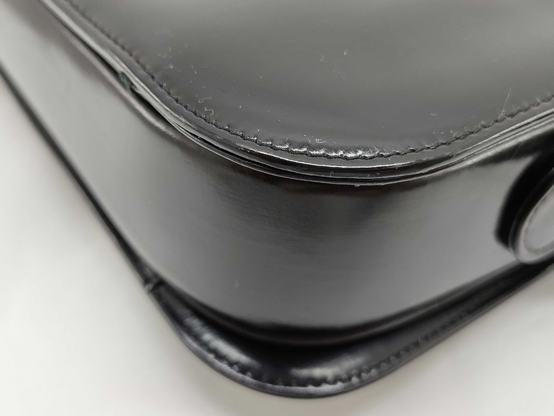 CELINE CELINE Leather Shoulder Bag with Carriage Hardware