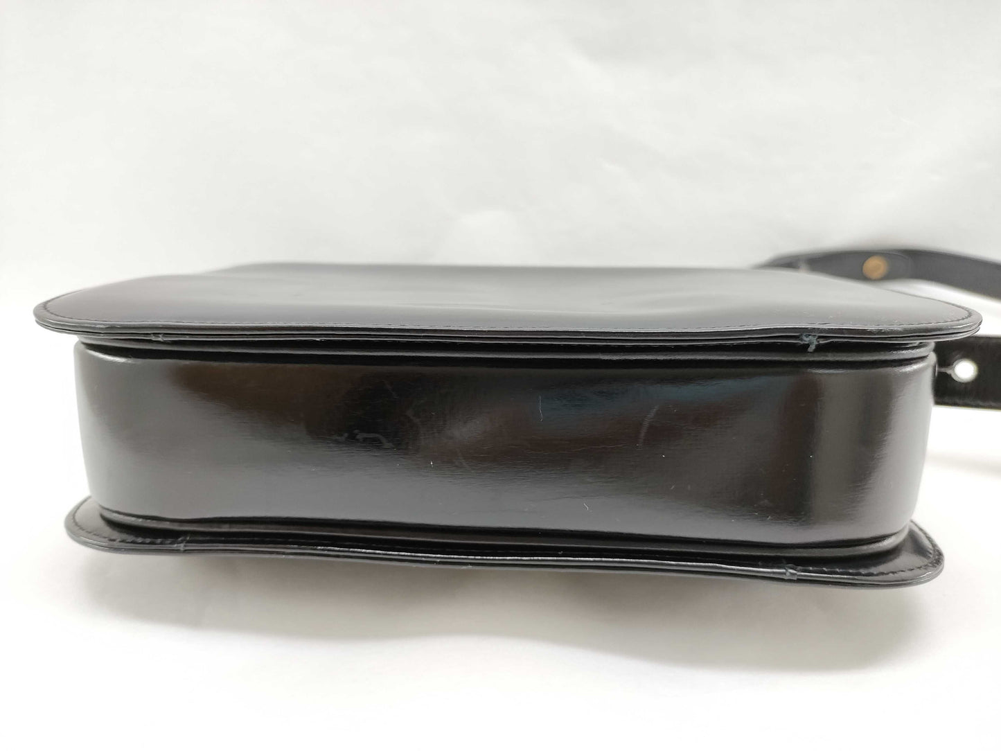 CELINE CELINE Leather Shoulder Bag with Carriage Hardware