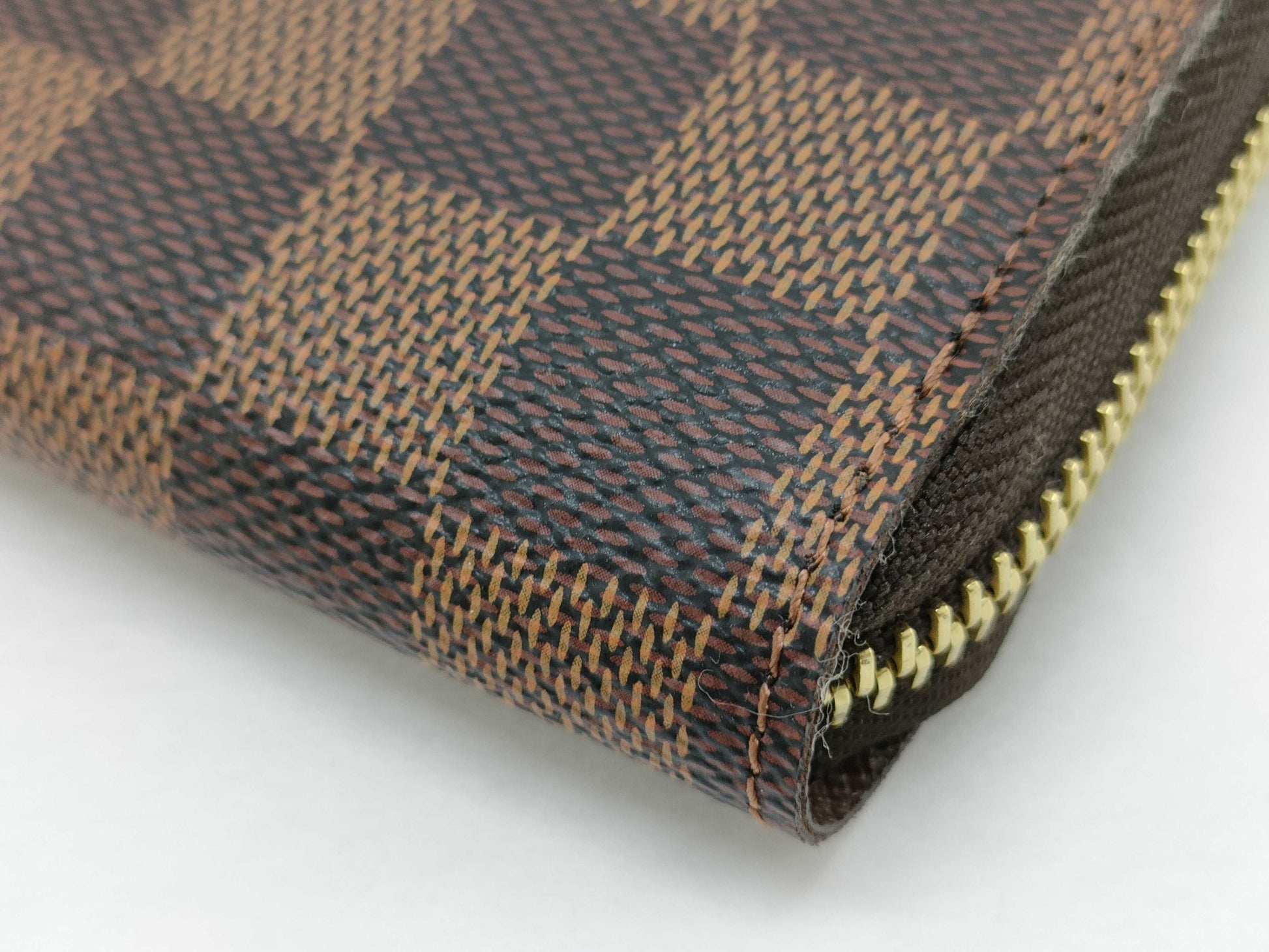 LOUIS VUITTON Damier Zippy Wallet N60015 CA3111 Wallet