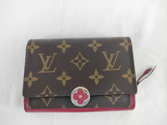 LOUIS VUITTON Louis Vuitton Monogram Porte-Feuille Flor Wallet