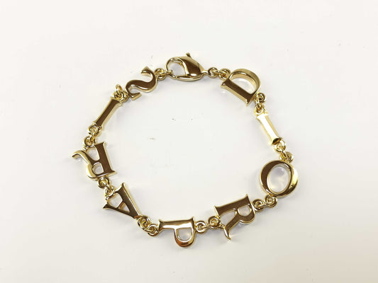 Dior Christian Dior Logo Bracelet Gold Jewelry Box Included Bracelet/Bangle