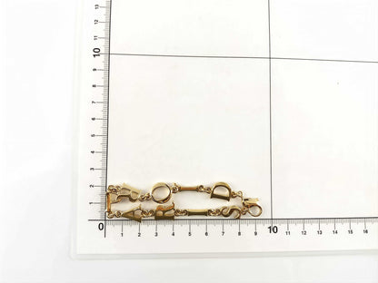 Dior Christian Dior Logo Bracelet Gold Jewelry Box Included Bracelet/Bangle