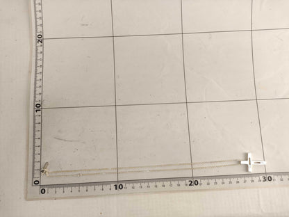 GUCCI GG Cross Silver Necklace