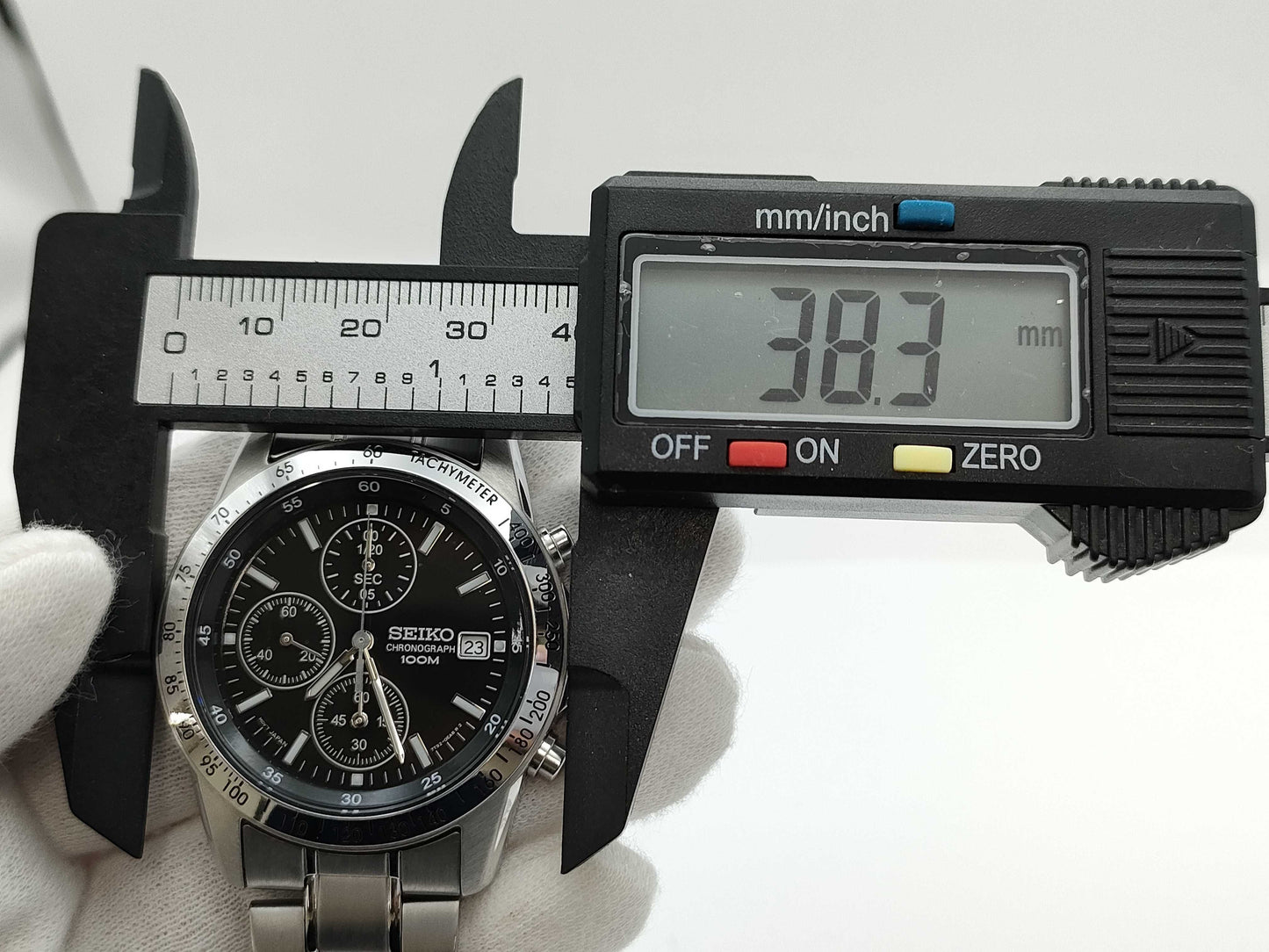 SEIKO 7T92-0DW0 453777 Quartz Black Dial Men's Watch