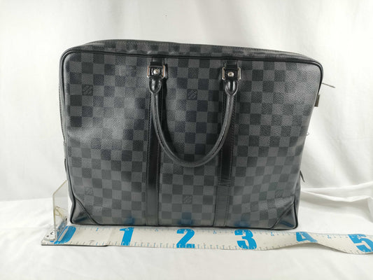 LOUIS VUITTON Damier Graphite Porte-Document Voyage N41125 Business Bag