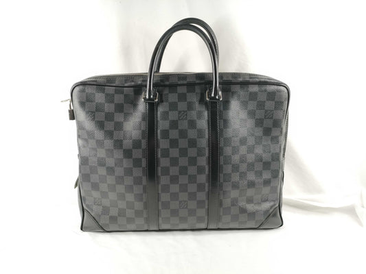 LOUIS VUITTON Damier Graphite Porte-Document Voyage N41125 Business Bag