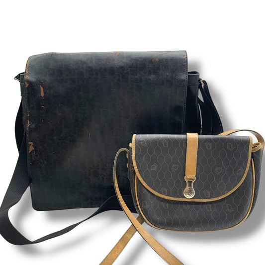 Dior Trotter pattern shoulder bag