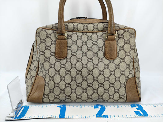GUCCI GUCCI Old Gucci Mini Boston GG Canvas Handbag Boston Bag