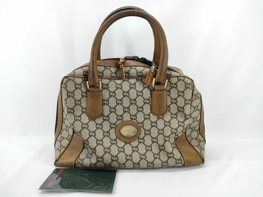 GUCCI GUCCI Old Gucci Mini Boston GG Canvas Handbag Boston Bag
