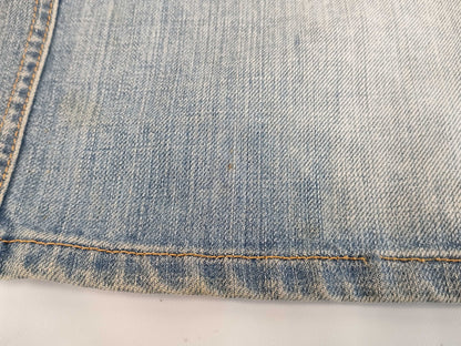 Chloe Chloe Short Denim Skirt Logo Patch Size 36 Skirt