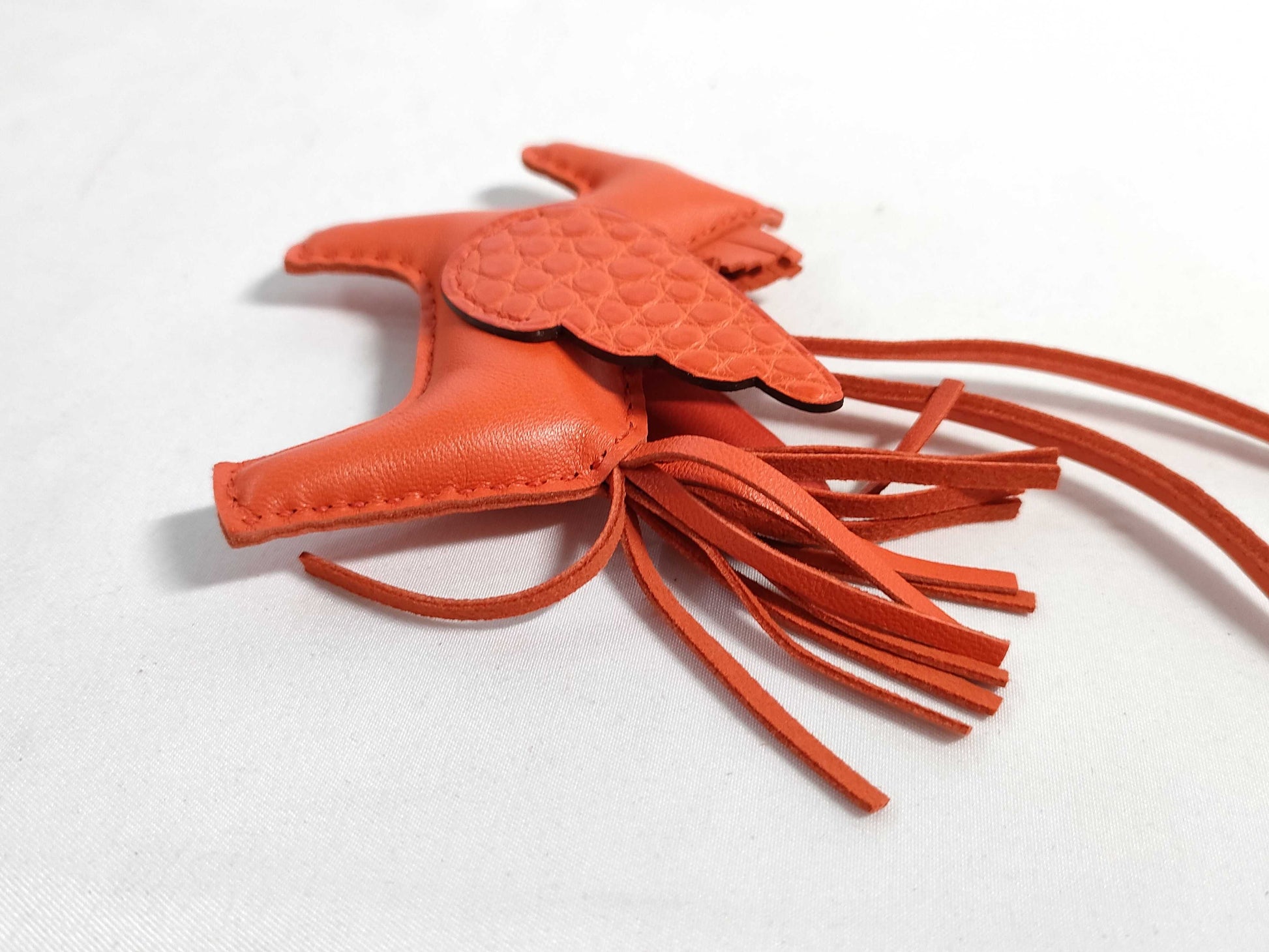 HERMES Brand New, Unused HERMES Rodeo Charm Pegasus Orange Poppy Alligator/Swift U-Engraved Bag Charm Other Accessories