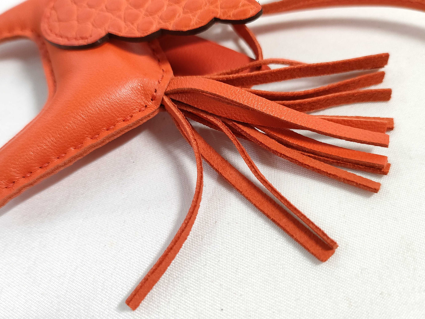 HERMES Brand New, Unused HERMES Rodeo Charm Pegasus Orange Poppy Alligator/Swift U-Engraved Bag Charm Other Accessories