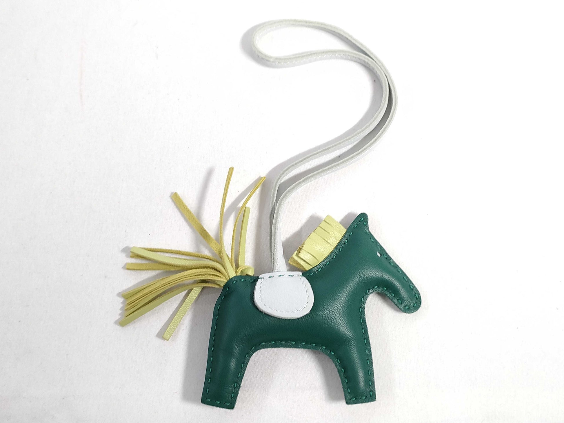 HERMES Brand New, Unused HERMES Rodeo Charm Pegasus Mint/Sesame/Blue Brume Anjou Milo U Engraved Bag Charm Other Accessories