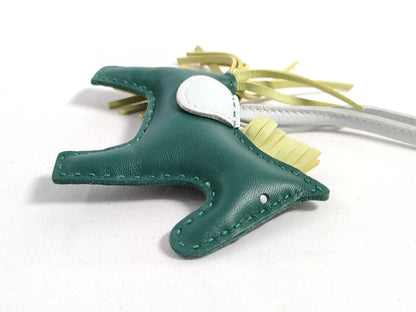 HERMES Brand New, Unused HERMES Rodeo Charm Pegasus Mint/Sesame/Blue Brume Anjou Milo U Engraved Bag Charm Other Accessories