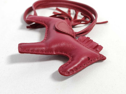 HERMES Brand New, Unused HERMES Rodeo Charm PM Ruby Anjou Milo Y Stamp Bag Charm Other Accessories