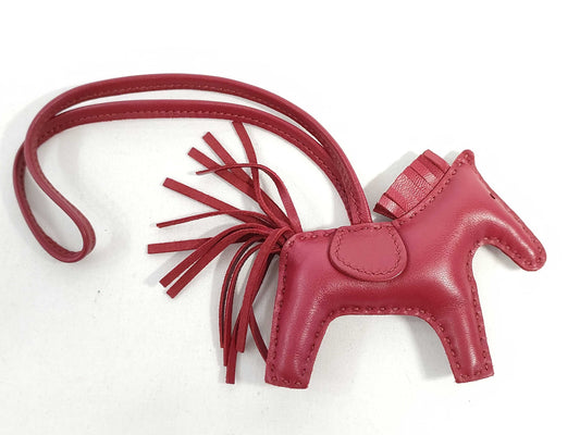 HERMES Brand New, Unused HERMES Rodeo Charm PM Ruby Anjou Milo Y Stamp Bag Charm Other Accessories