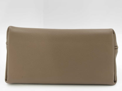 HERMES W-stamped 2-Way Van Yattle Mini 24 Etoupe Silver Hardware Handbag