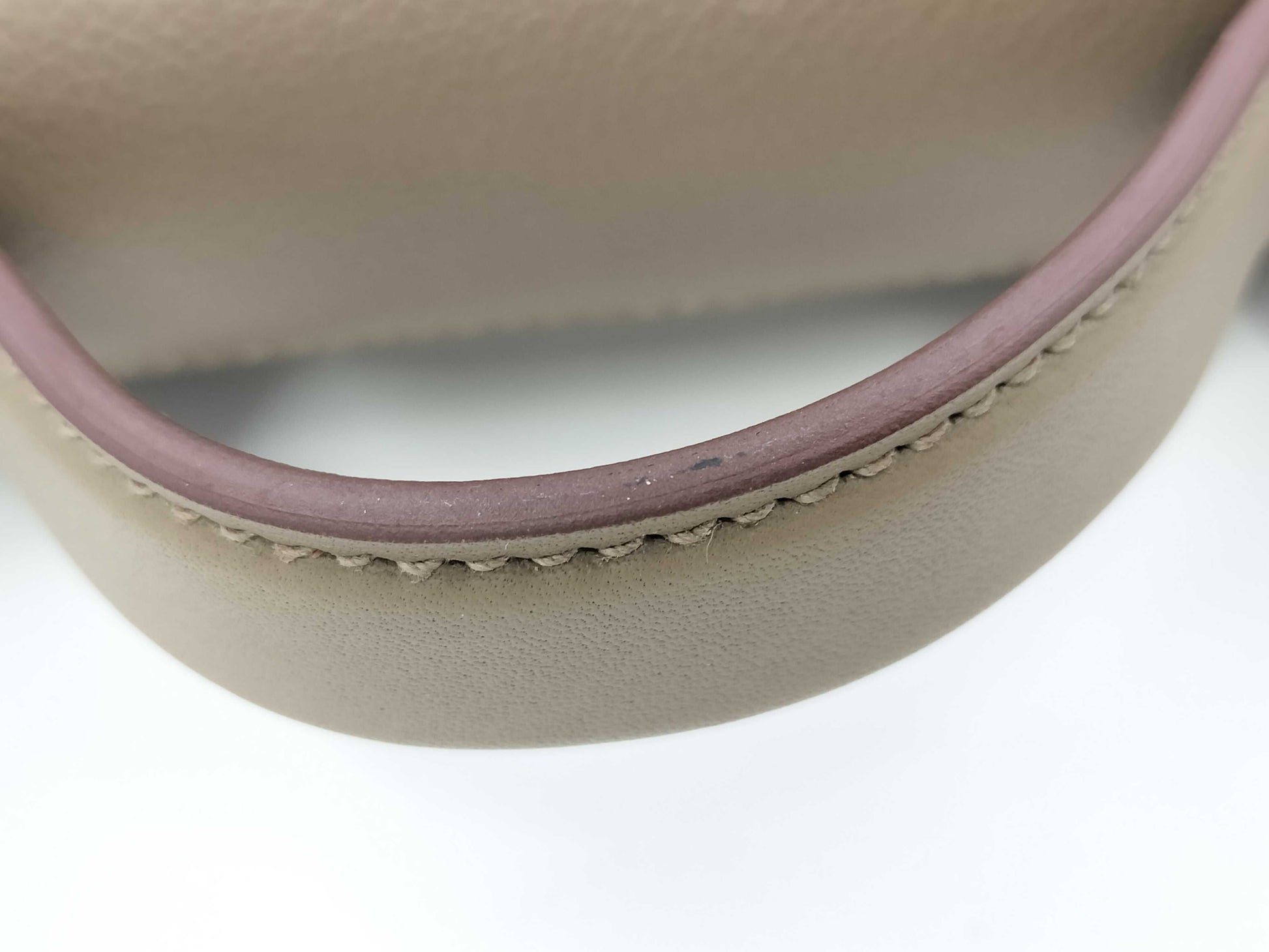 HERMES W-stamped 2-Way Van Yattle Mini 24 Etoupe Silver Hardware Handbag